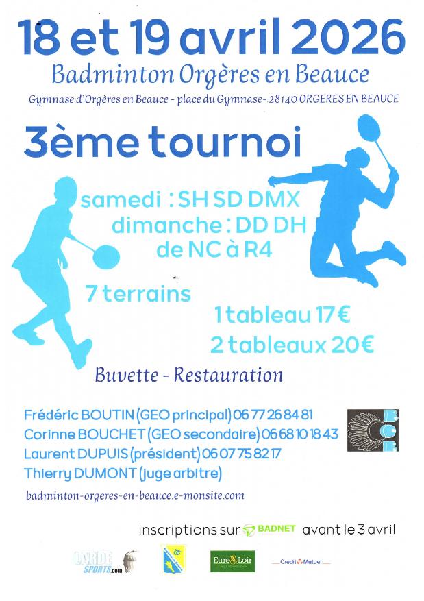 Tournoi orgères en Beauce